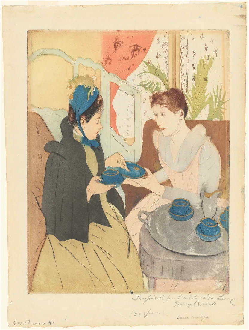 Afternoon Tea Party by Mary Cassatt, 1890–91 – art print