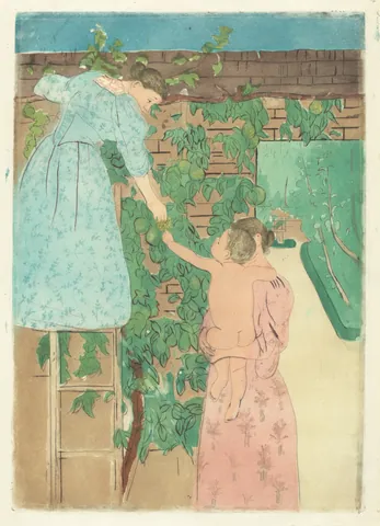 Gathering Fruit by Mary Cassatt