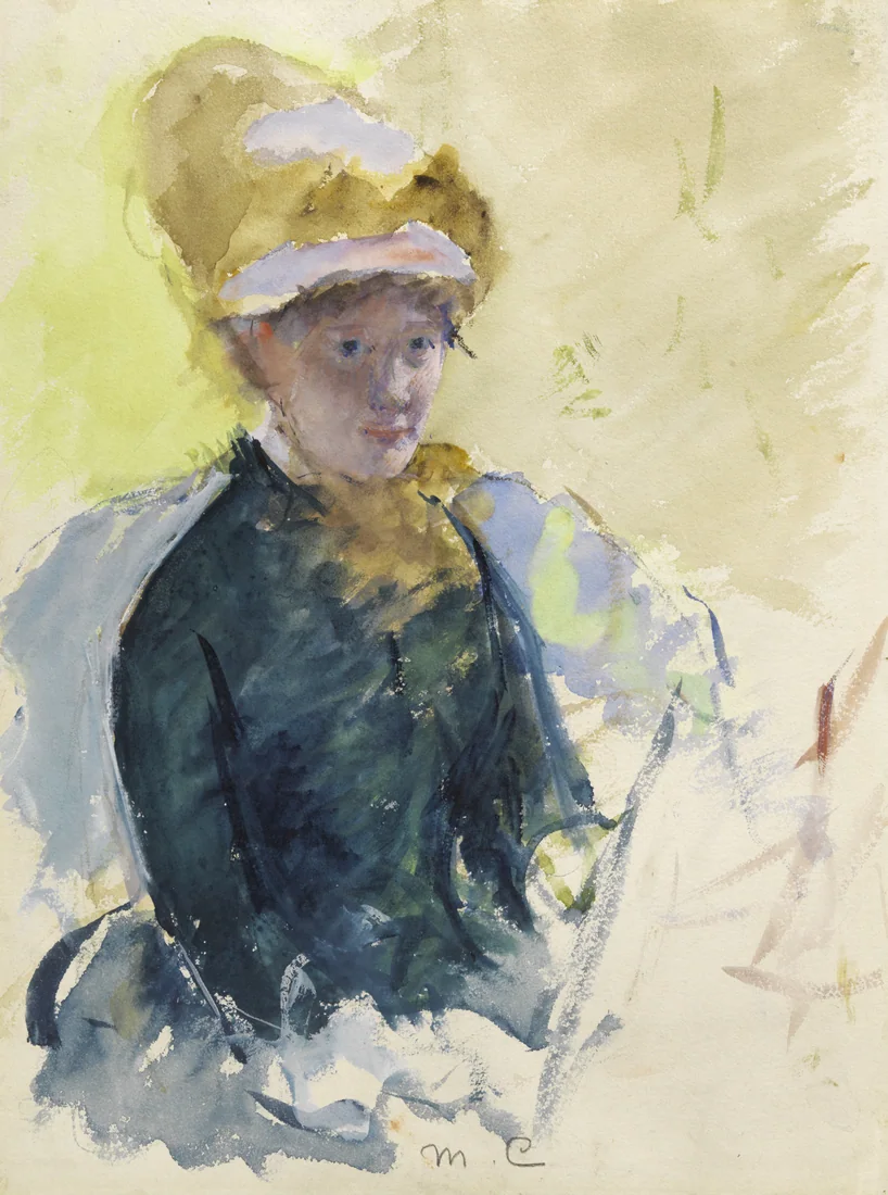 Self-Portrait by Mary Cassatt, c. 1880 – art print