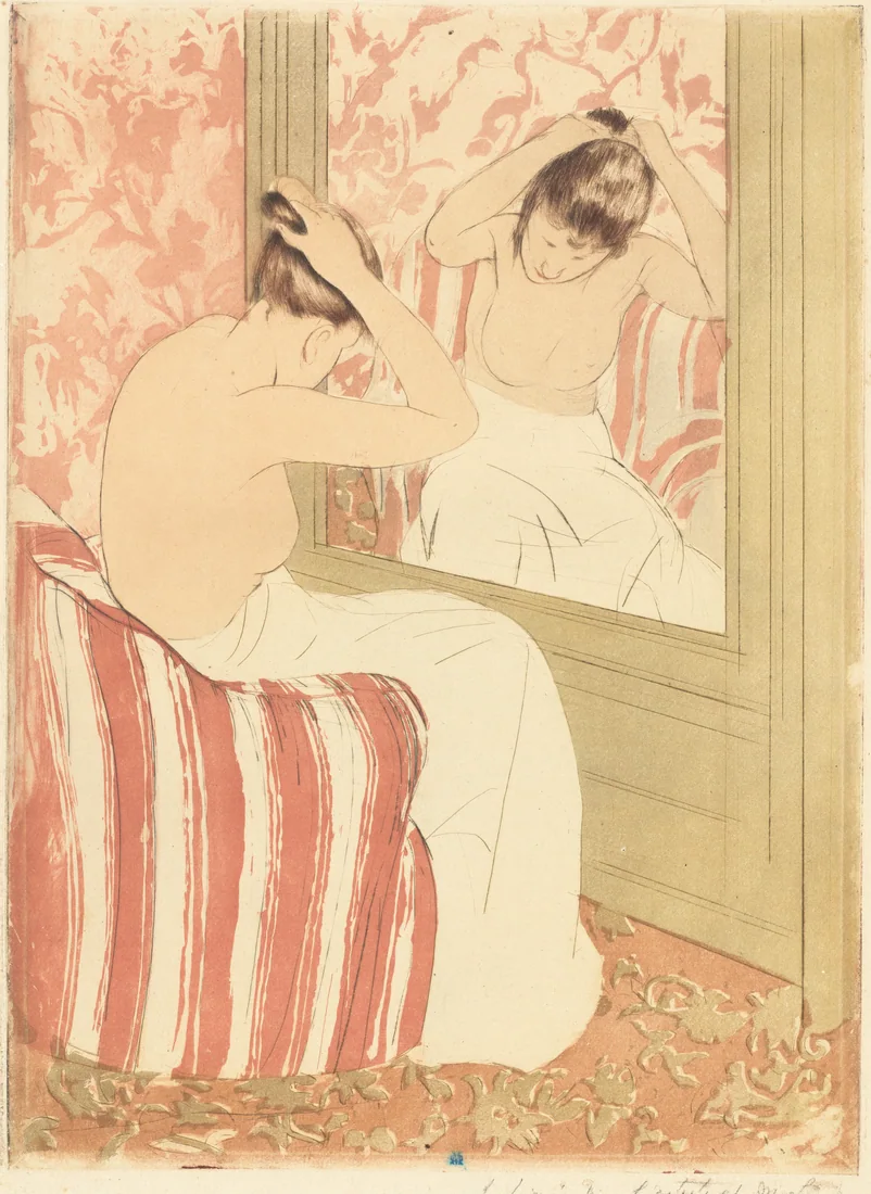 The Coiffure by Mary Cassatt, 1890–91 – art print