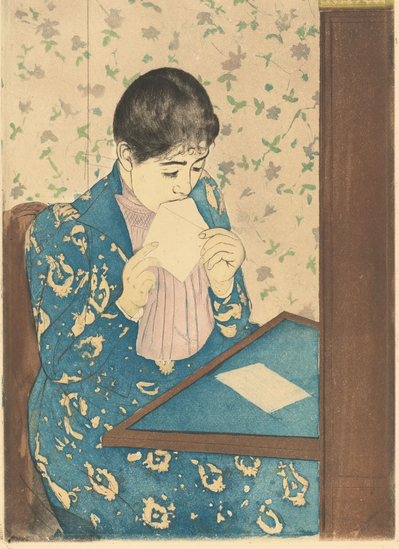 The Letter by Mary Cassatt, 1890–91 – art print