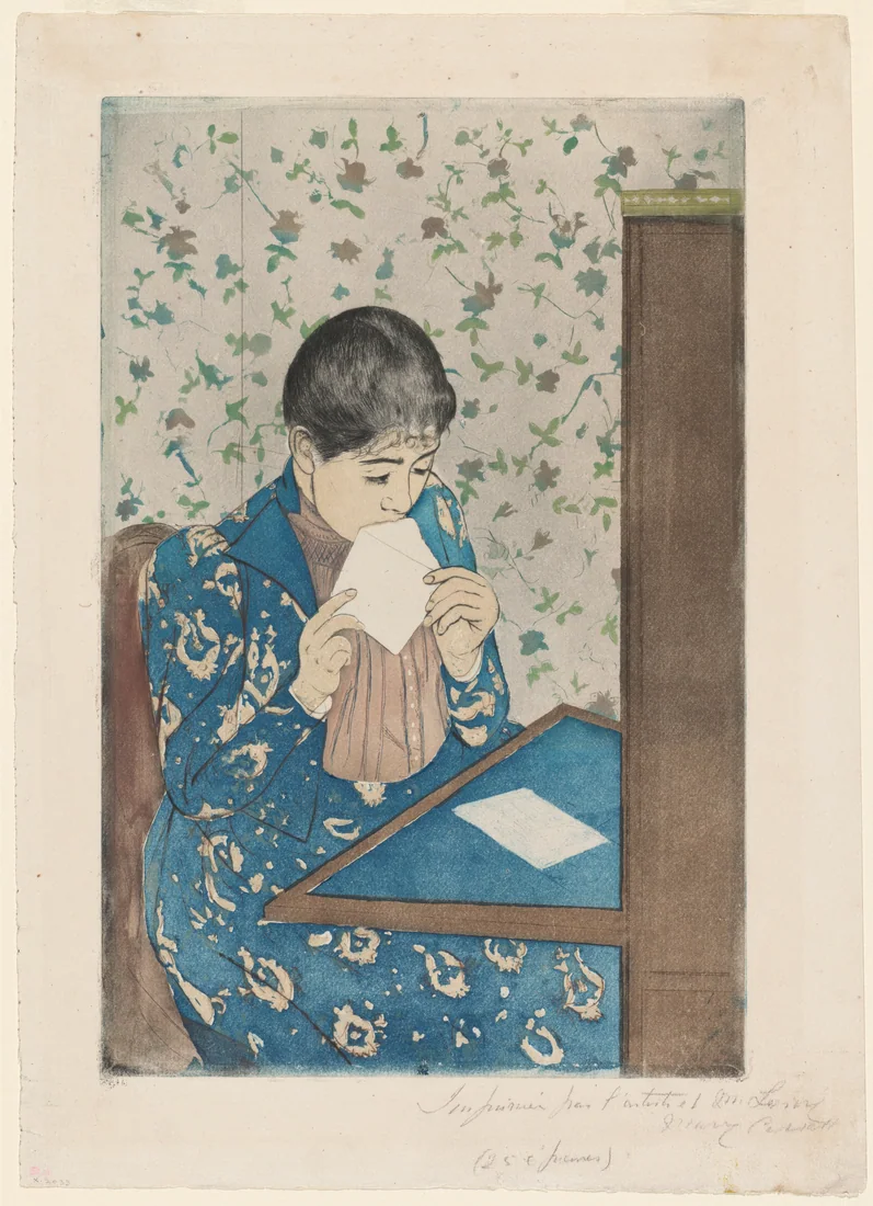 The Letter by Mary Cassatt, 1890–91 – art print