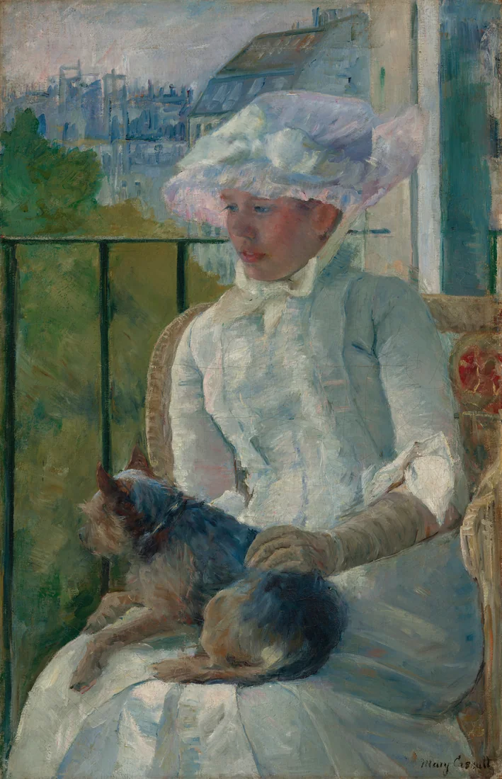 Young Girl at a Window by Mary Cassatt, c. 1883–84 – art print