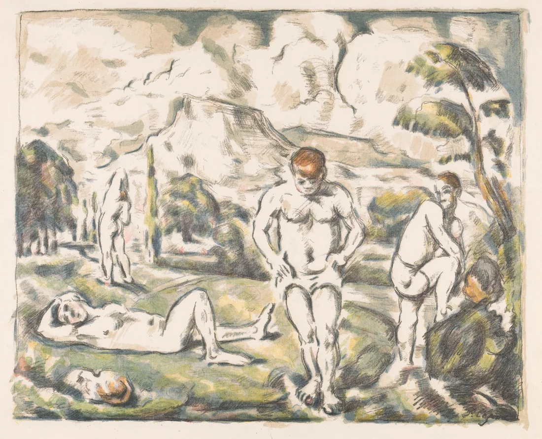 Bathers at Rest by Paul Cézanne – art print
