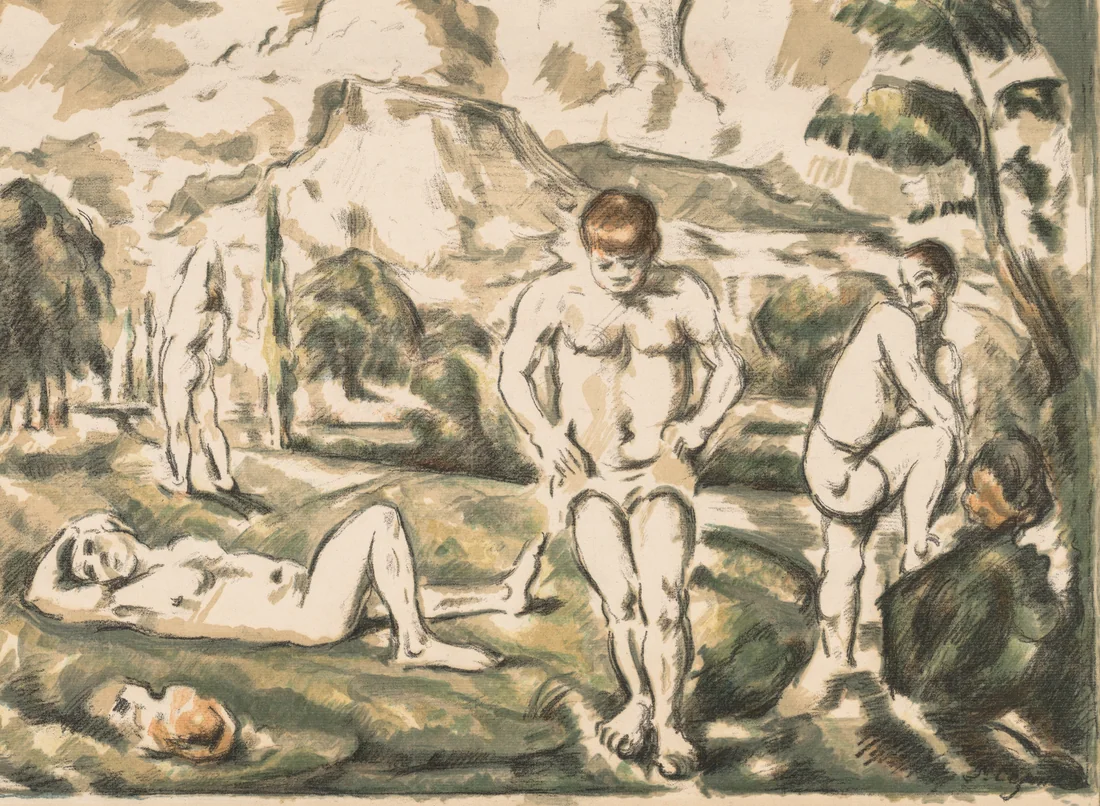 The Bathers by Paul Cézanne – art print