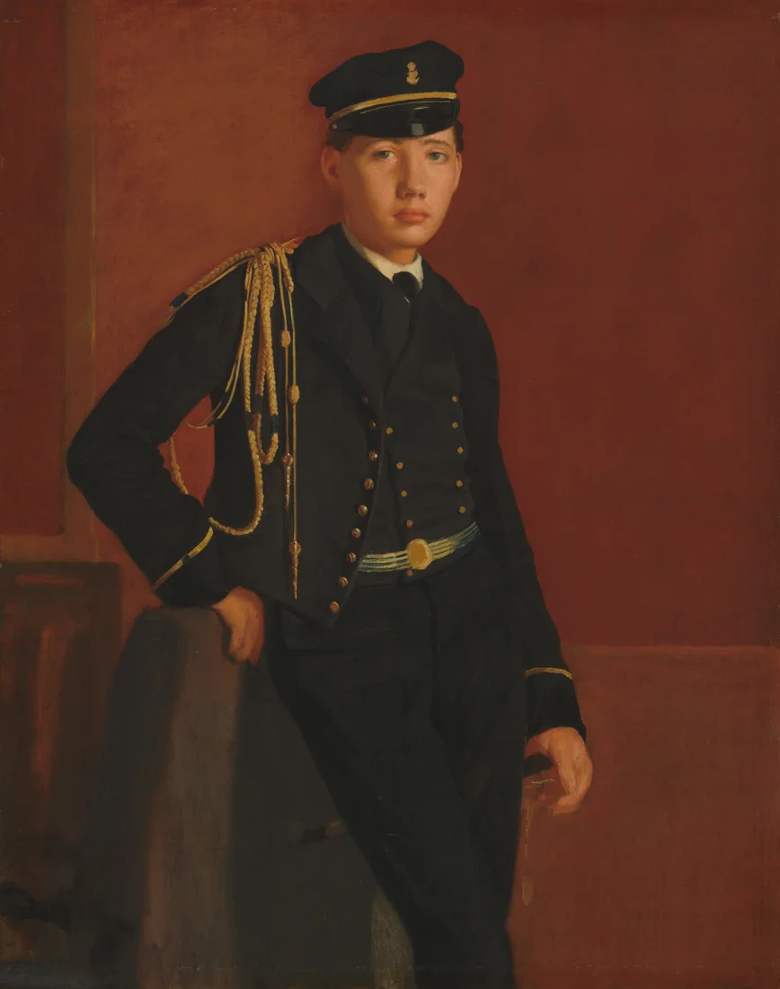 Achille De Gas in the Uniform of a Cadet by Edgar Degas, 1856–57 – art print
