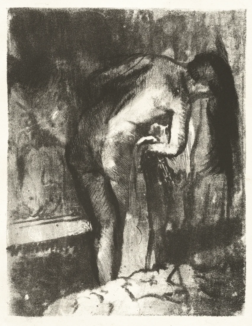 After the Bath II by Edgar Degas, 1891–92 – art print