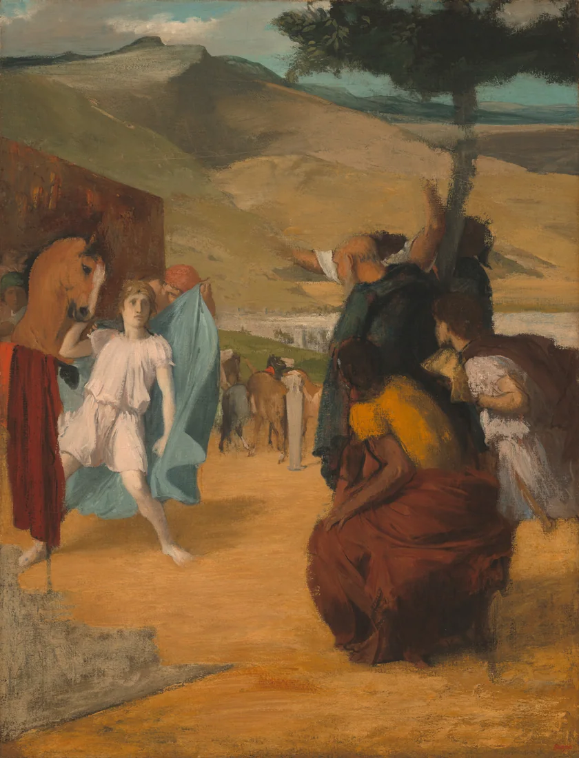 Alexander and Bucephalus by Edgar Degas, 1861–62 – art print