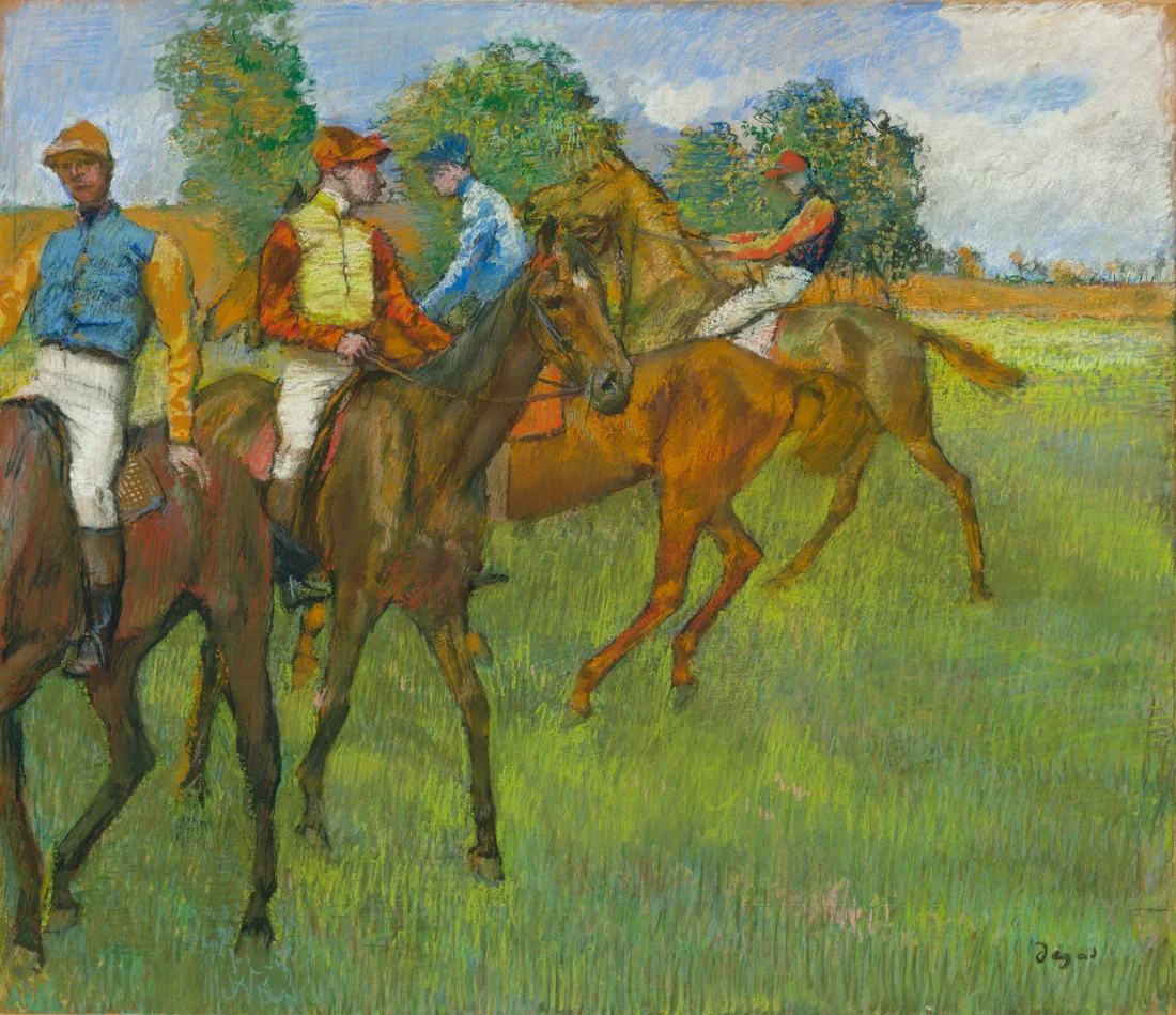 Before the Race by Edgar Degas, c. 1887–89 – art print