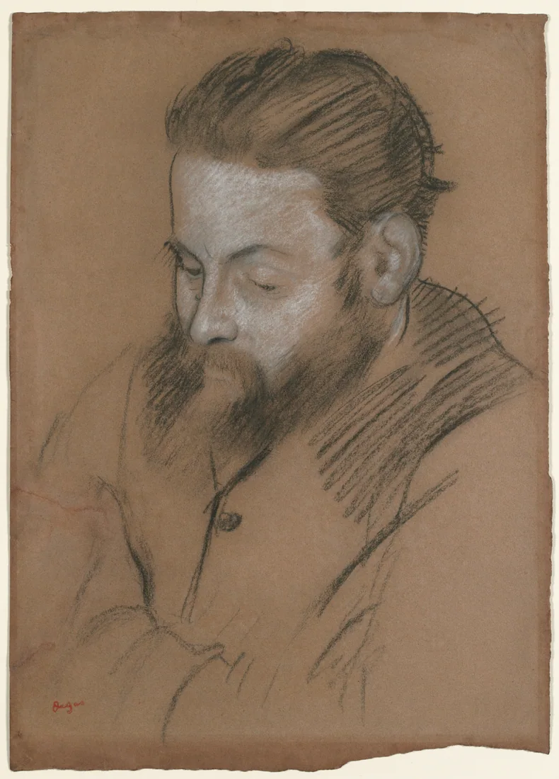 Diego Martelli by Edgar Degas, 1879 – art print