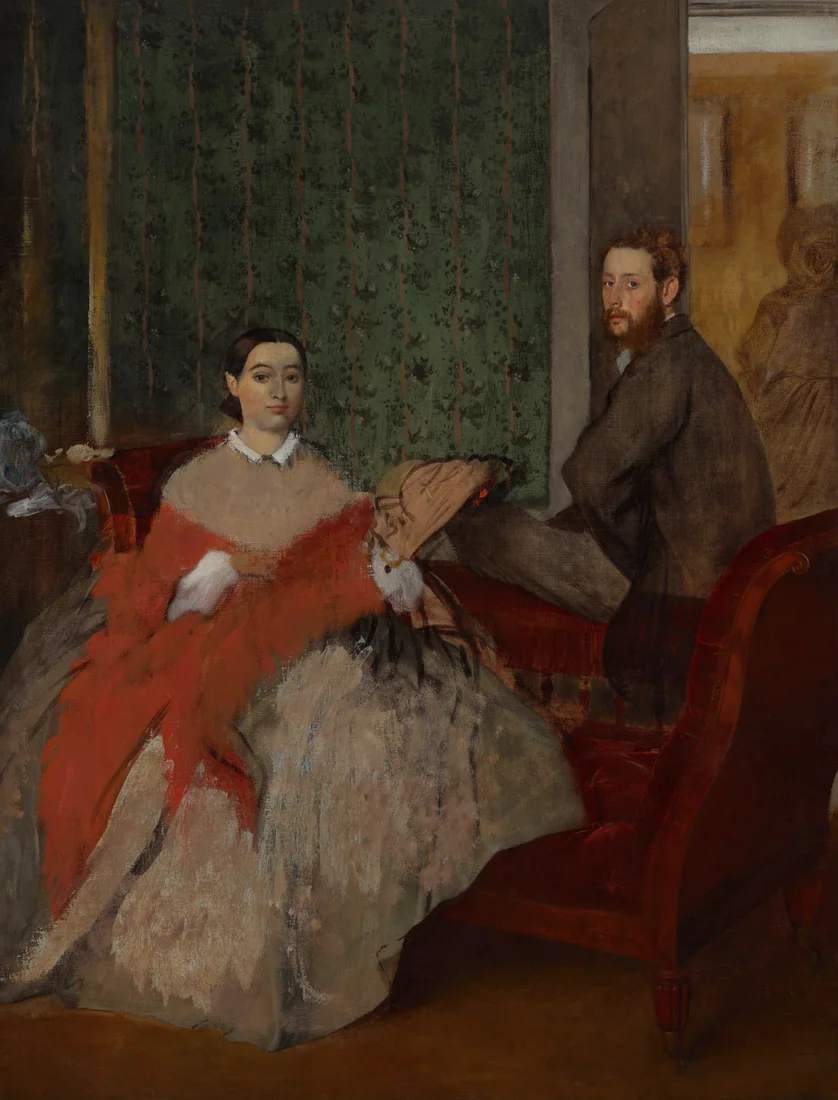 Edmondo and Thérèse Morbilli by Edgar Degas, c. 1865 – art print