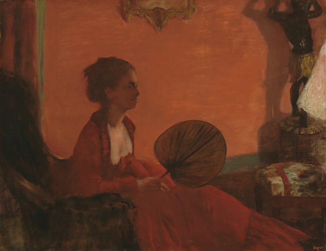 Madame Camus by Edgar Degas, 1869–70 – art print