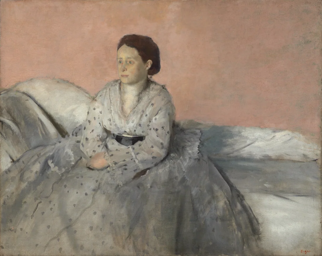 Madame René de Gas by Edgar Degas, 1872–73 – art print