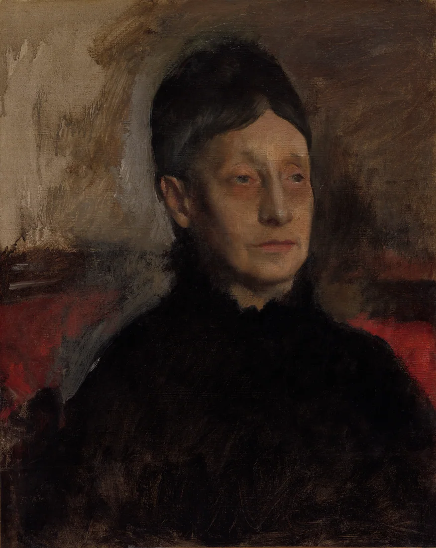Stefanina Carafa, Marchioness of Cicerale by Edgar Degas, c. 1875 – art print