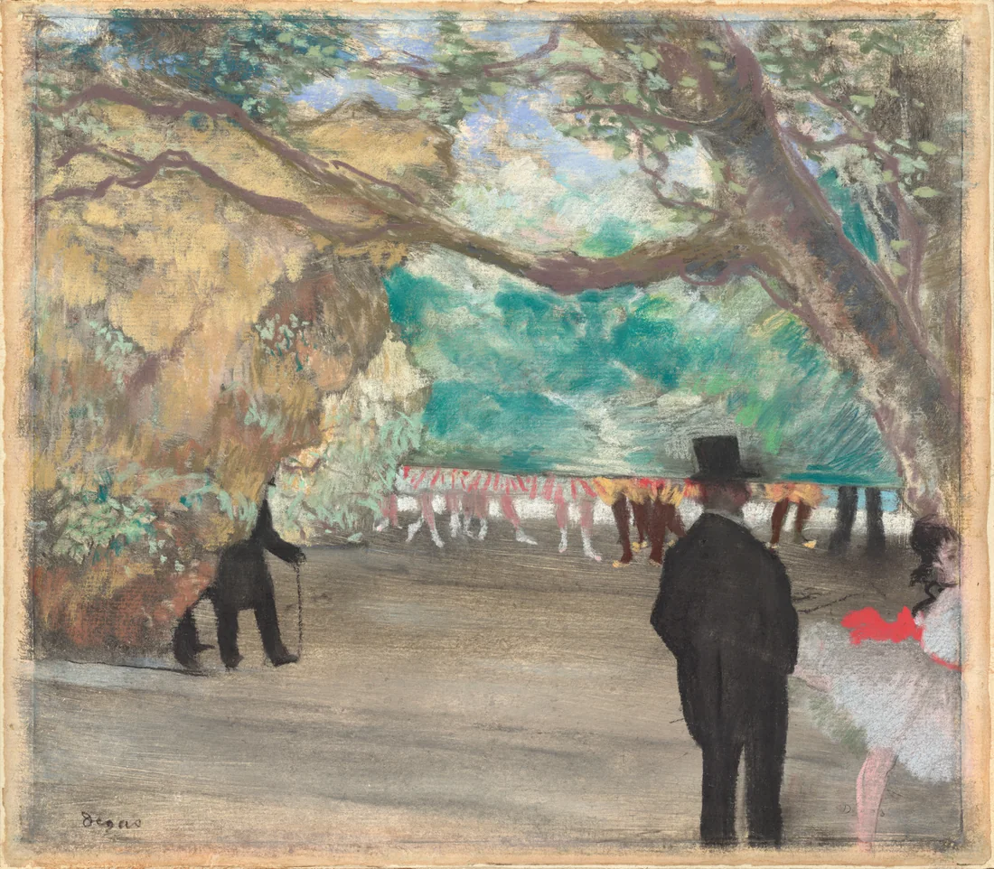 The Curtain by Edgar Degas, c. 1880 – art print