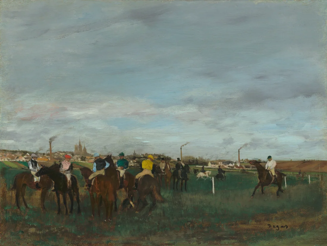 The Races by Edgar Degas, 1871–72 – art print