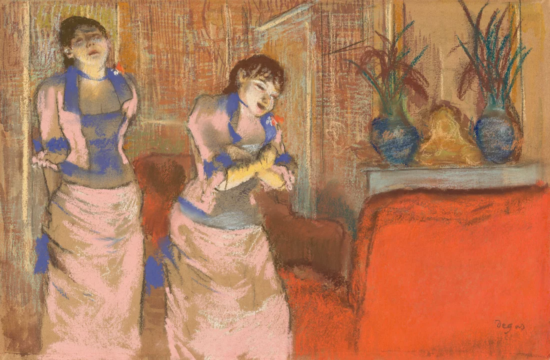 Two Women by Edgar Degas, c. 1878–80 – art print