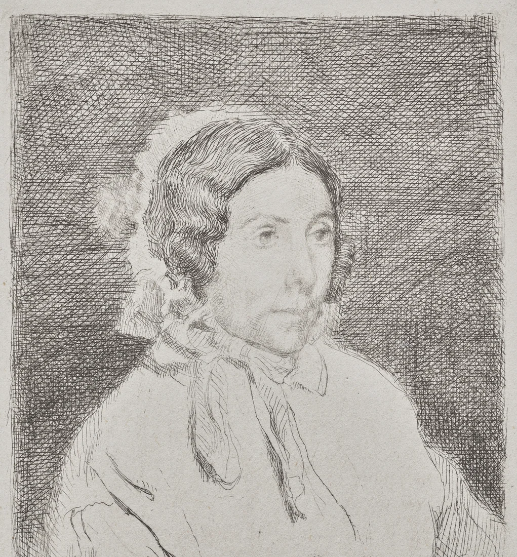 Woman in a Ruffled Cap by Edgar Degas, 1859–60 – art print