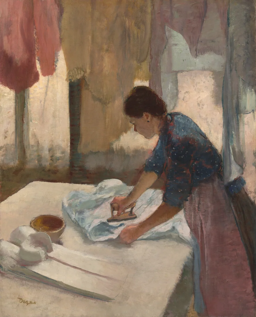 Woman Ironing by Edgar Degas, c. 1876–87 – art print