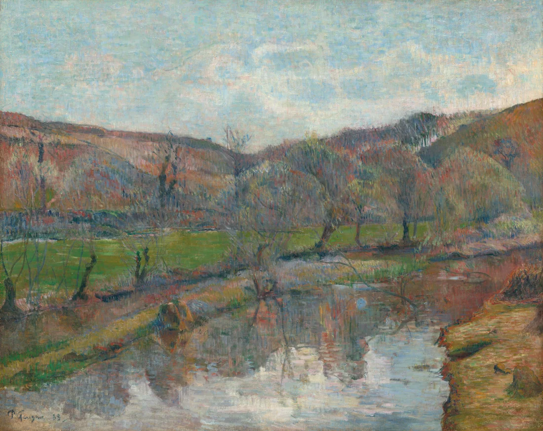 Brittany Landscape by Paul Gauguin, 1888 – art print