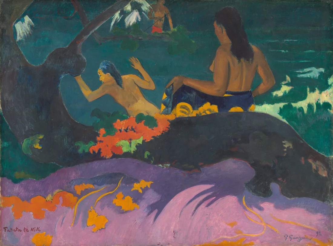 By the Sea by Paul Gauguin, 1892 – art print