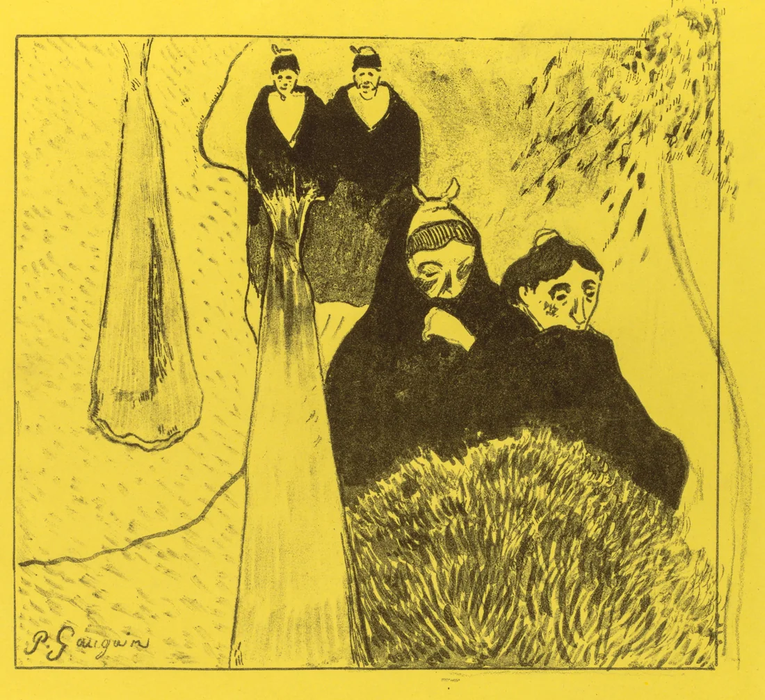 Old Women of Arles by Paul Gauguin, 1889 – art print