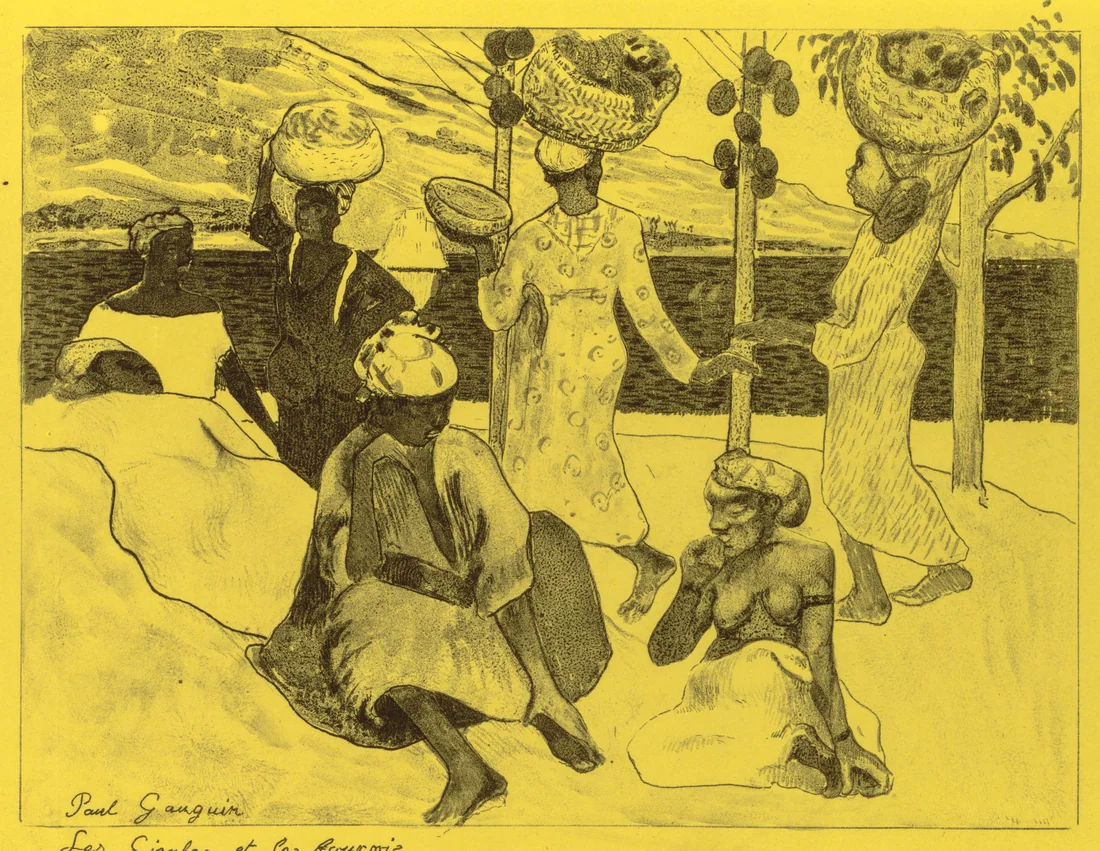 The Grasshoppers and the Ants by Paul Gauguin, 1889 – art print