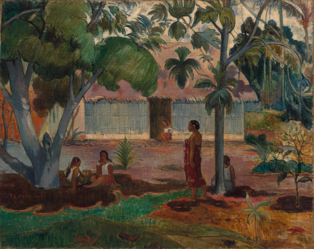 The Large Tree by Paul Gauguin, 1891 – art print