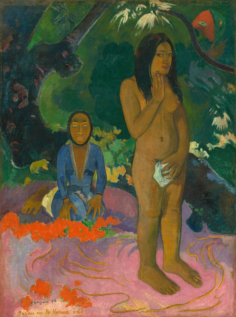 Words of the Devil by Paul Gauguin, 1892 – art print