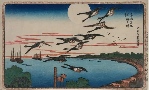 Full Moon over Takanawa by Utagawa Hiroshige