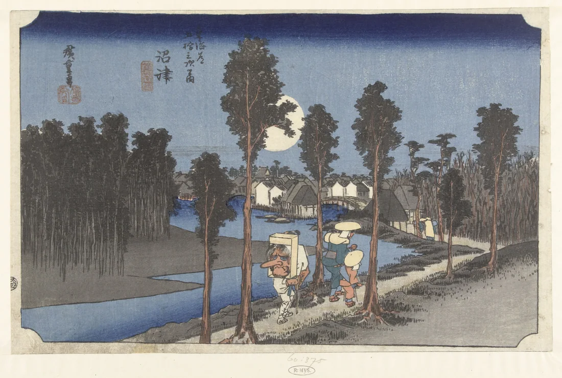 Numazu at Dusk by Utagawa Hiroshige – art print