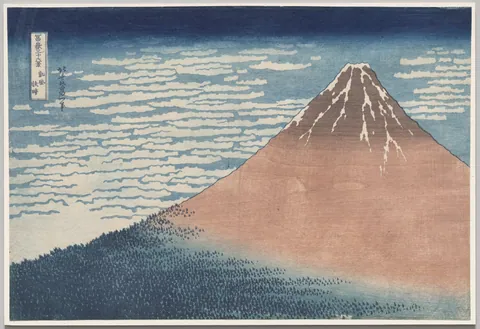 South Wind, Clear Sky (from the series Thirty-Six Views of Mount Fuji) by Katsushika Hokusai