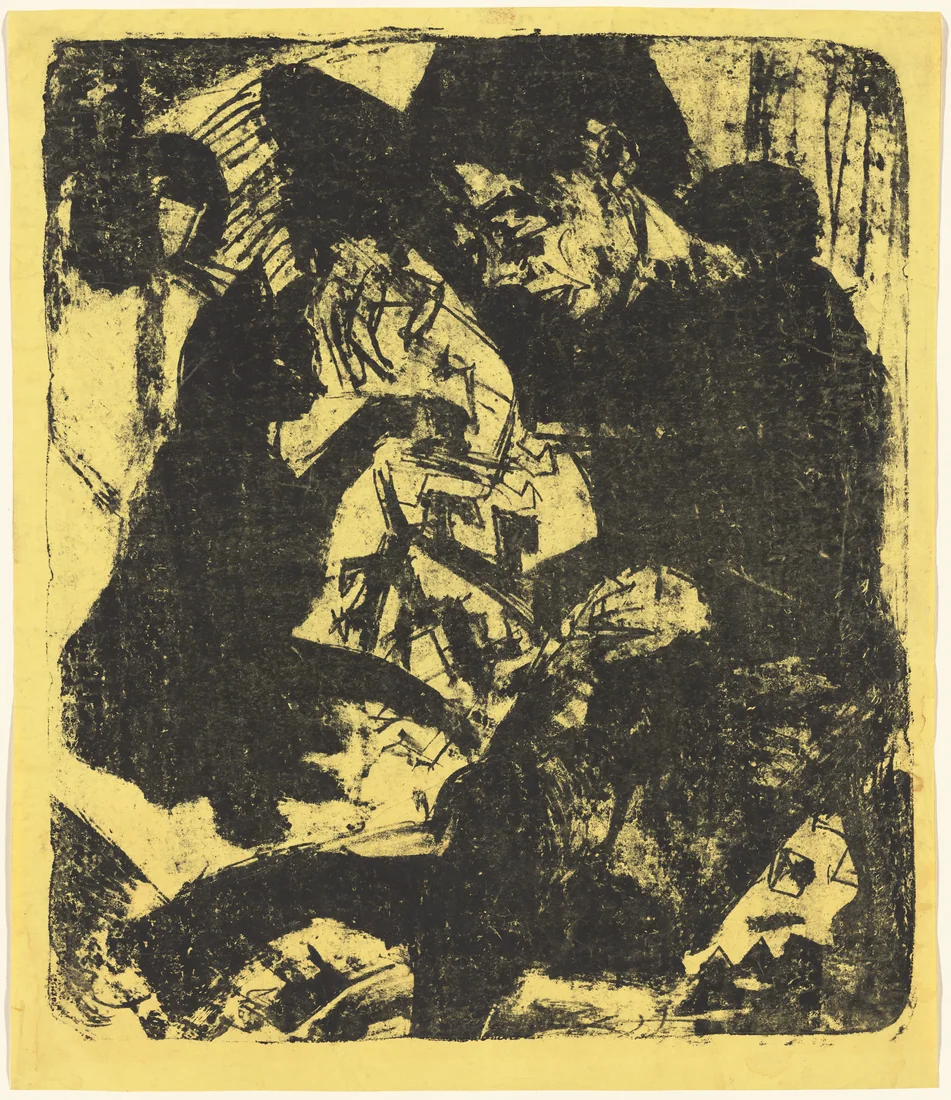 Boy with Cat by Ernst Ludwig Kirchner, 1919 – art print