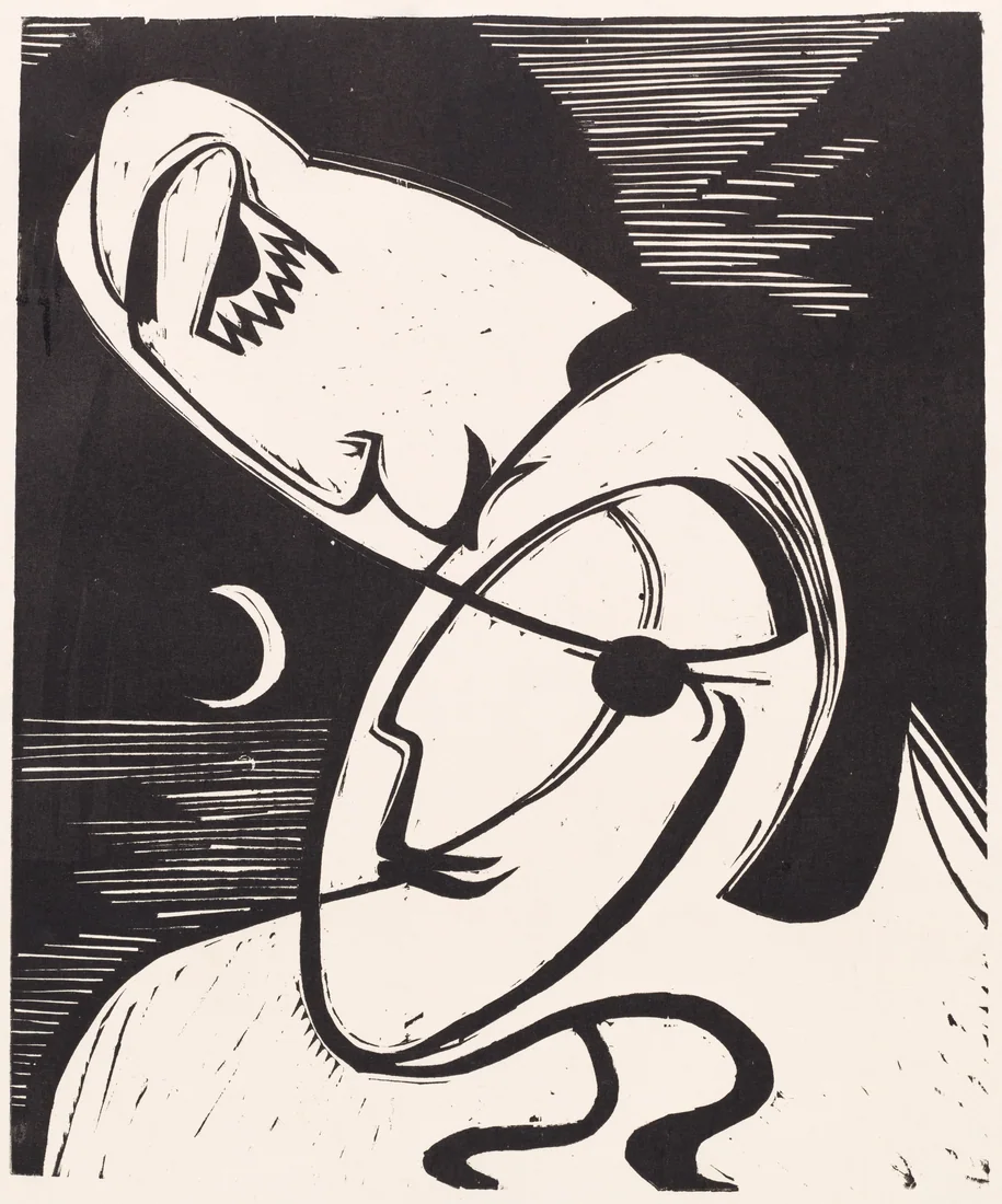 The Kiss by Ernst Ludwig Kirchner, 1930 – art print
