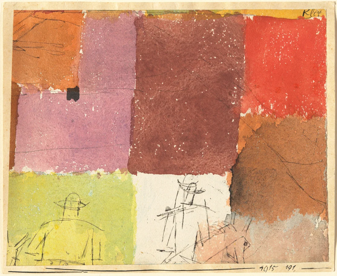 Composition with Figures by Paul Klee, 1915 – art print