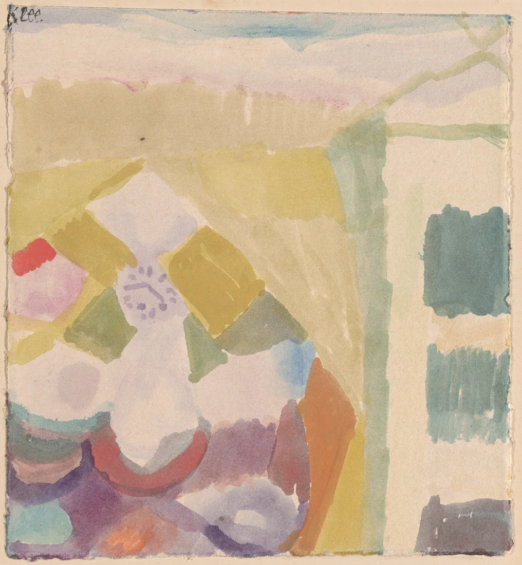 Interior with the Clock by Paul Klee, 1913 – art print