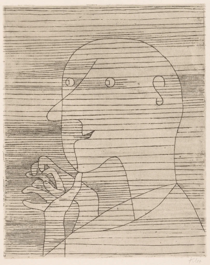 The Calculating Old Man by Paul Klee, 1929 – art print