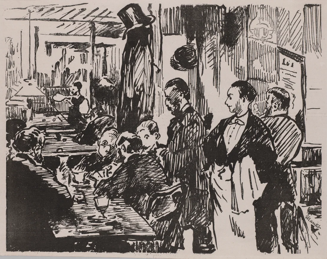 At the Café by Édouard Manet, 1874 – art print