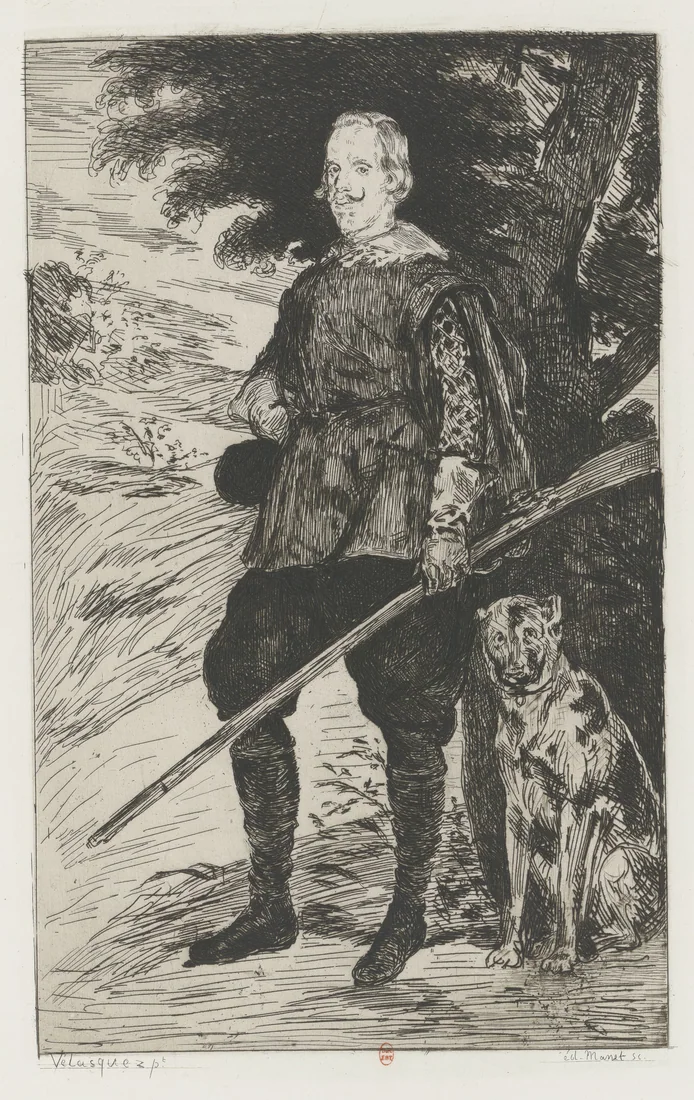 Philip IV, after Velázquez by Édouard Manet, 1862 – art print