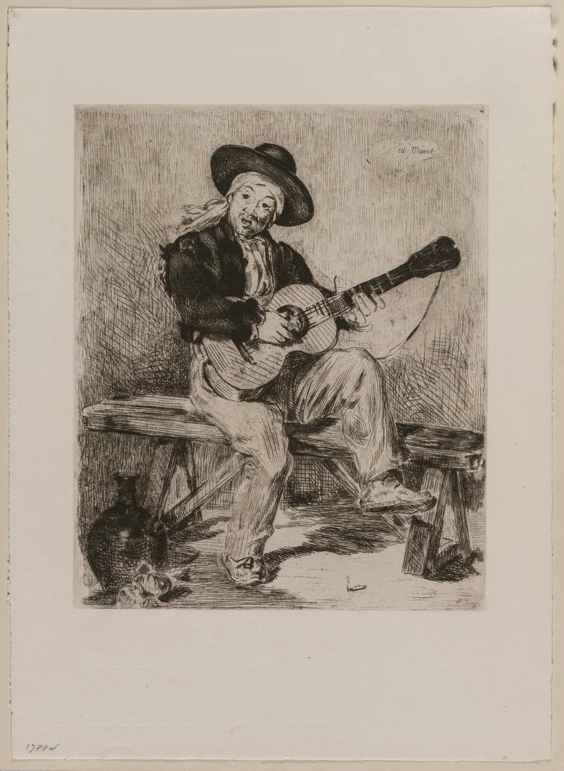 The Guitar Player by Édouard Manet, 1861 – art print