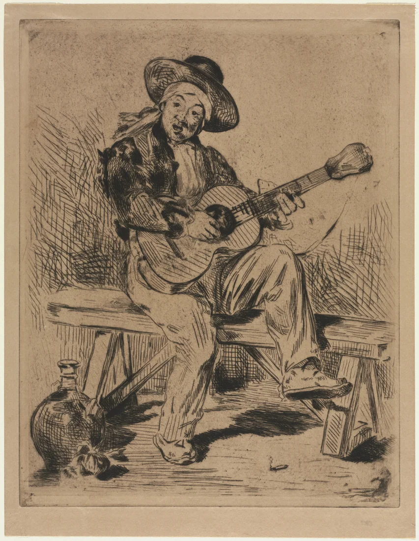 The Guitarist by Édouard Manet, 1861 – art print