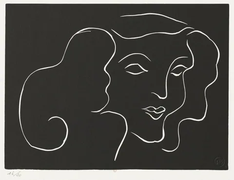 Smiling Face, Three-Quarter View by Henri Matisse