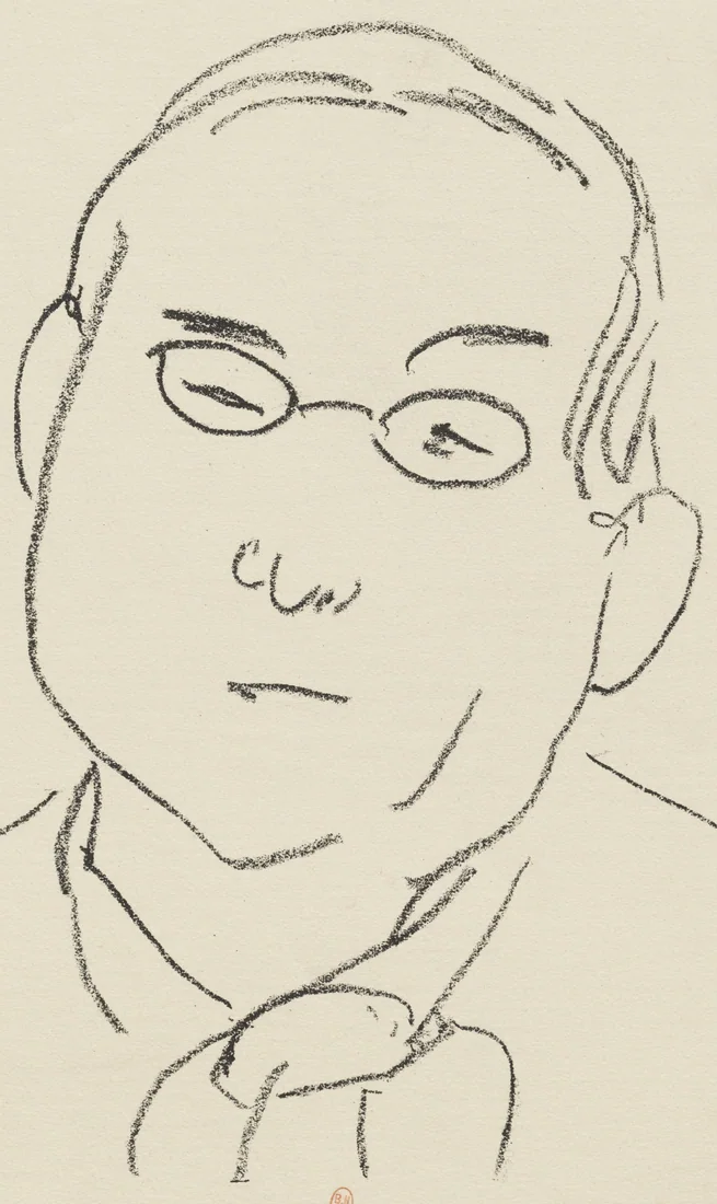 Studies for the Frontispiece of 'Selected Pages by Paul Léautaud' by Henri Matisse, 1946 – art print