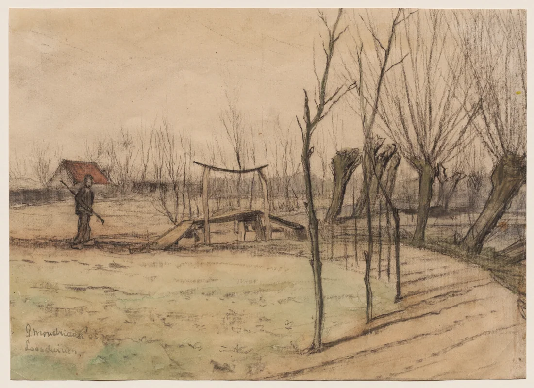 Landscape at Loosduinen by Piet Mondrian, 1905 – art print