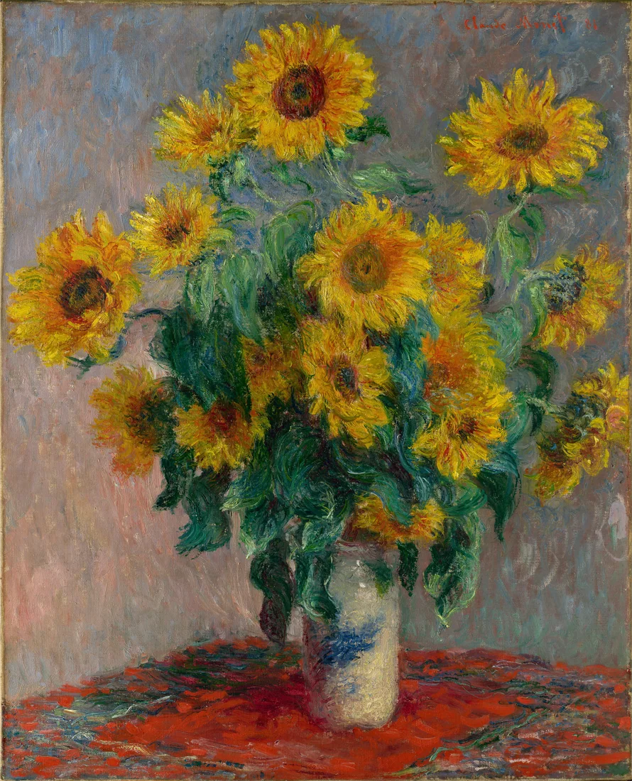 Bouquet of Sunflowers by Claude Monet, 1881 – art print