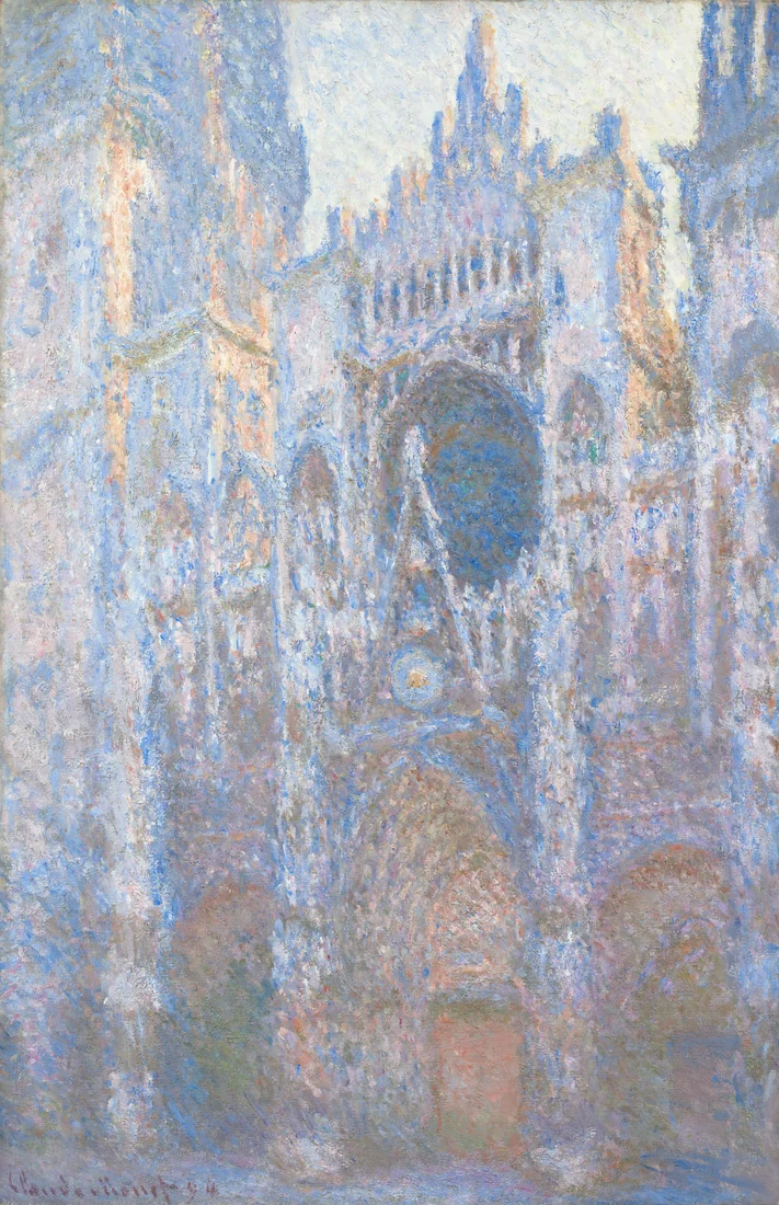 Rouen Cathedral, West Façade by Claude Monet, 1894 – art print