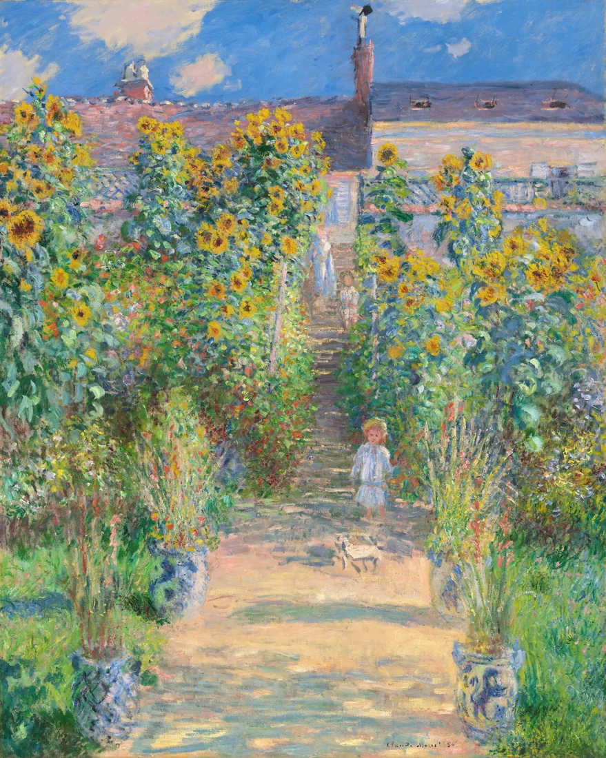The Artist's Garden at Vétheuil by Claude Monet, 1881 – art print