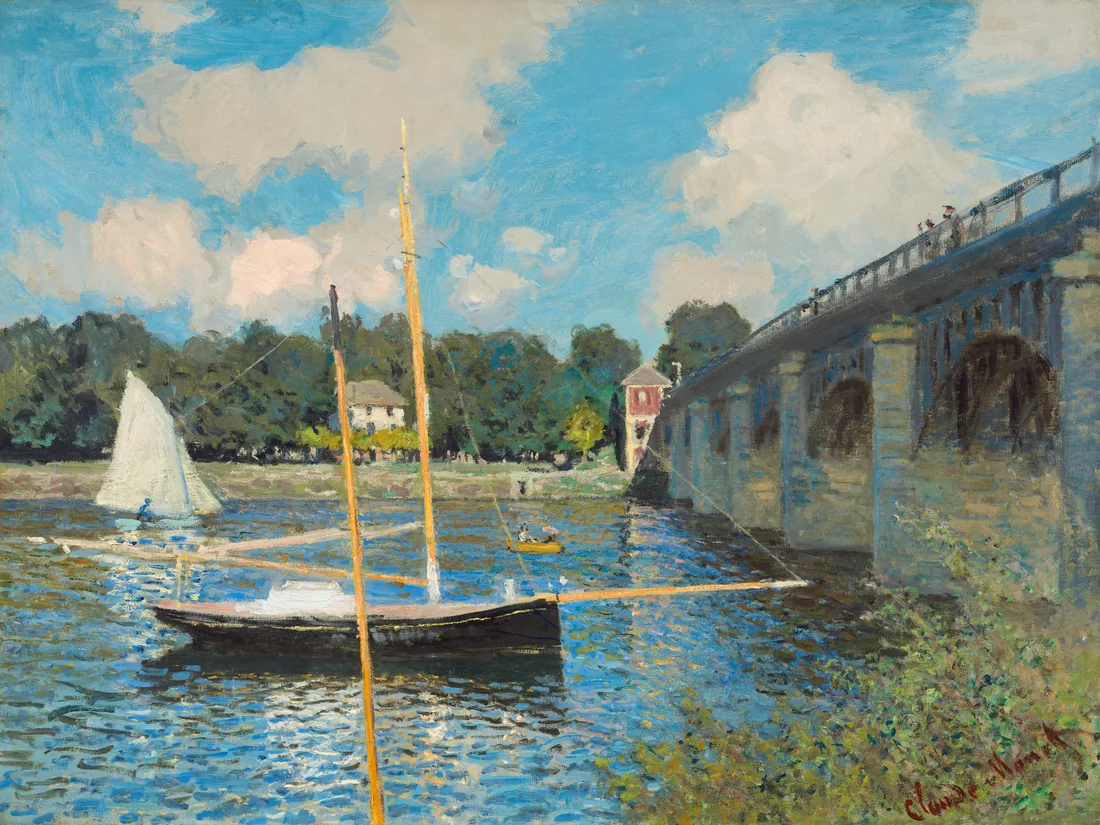 The Bridge at Argenteuil by Claude Monet, 1874 – art print