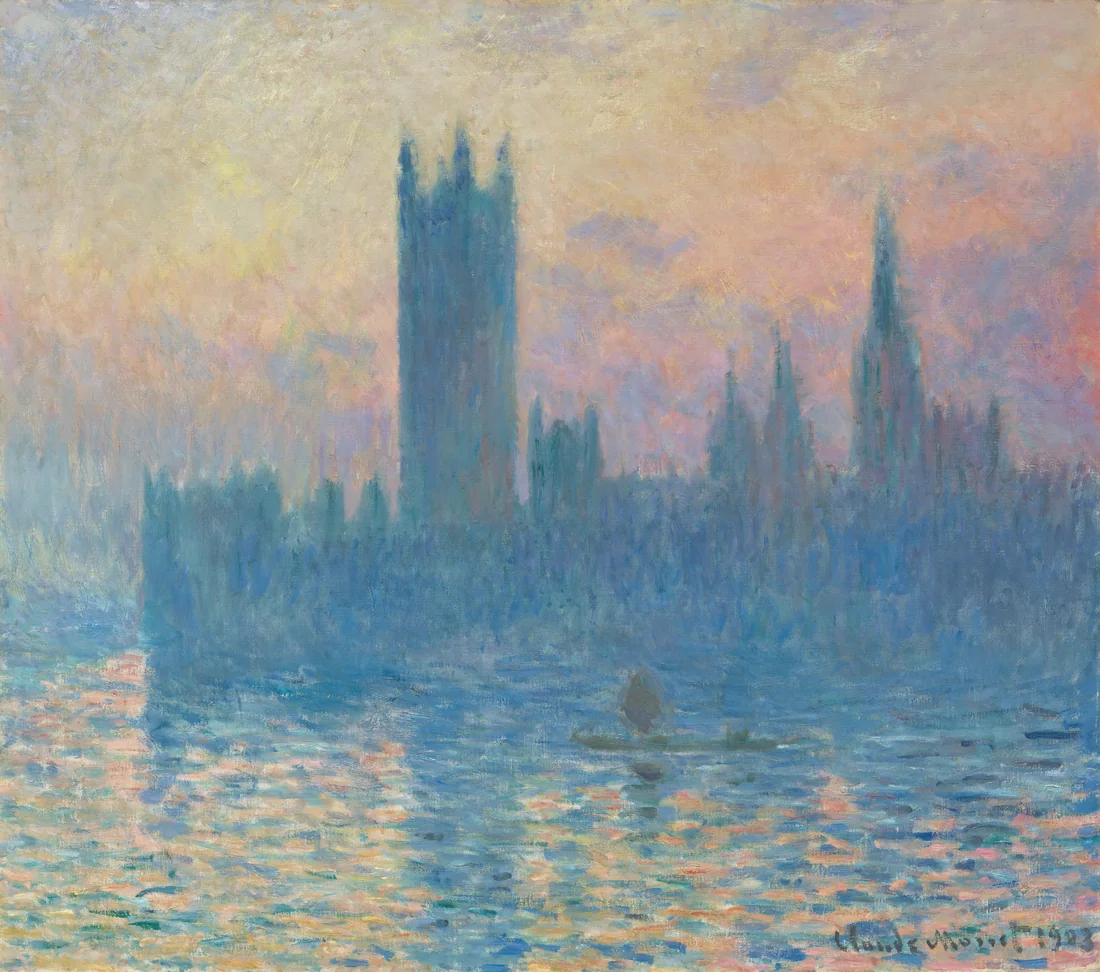 The Houses of Parliament, Sunset by Claude Monet, 1903 – art print