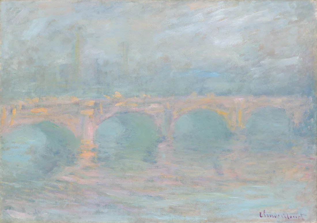 Waterloo Bridge, London, at Sunset by Claude Monet, 1904 – art print
